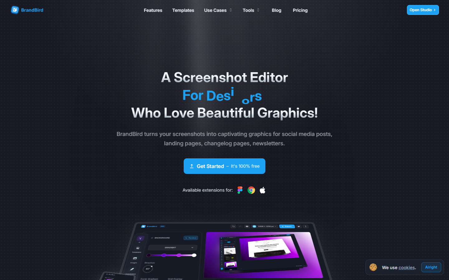 BrandBird homepage